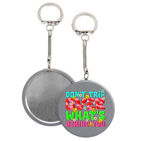 Don't Trip Over What's Behind You - 2 1/4" round
