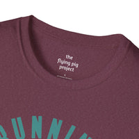 Running is My Therapy Female Silhouette Unisex Tee