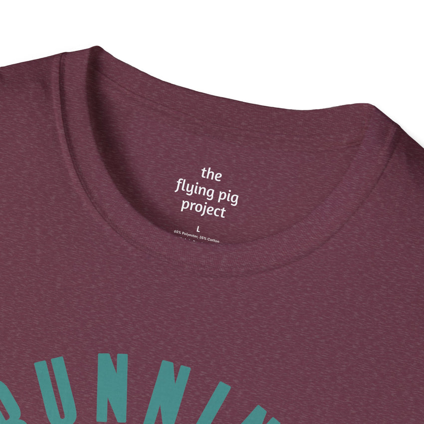 Running is My Therapy Female Silhouette Unisex Tee