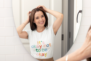 It's Okay Not to Be Okay - Mental Health Womens Cut Tee