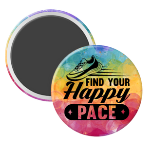 Find Your Happy Pace - 2 1/4" round