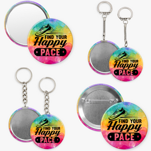 Find Your Happy Pace - 2 1/4" round