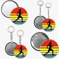 Side Runner Silhouette  - 2 1/4" round