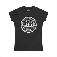 "You Don't Have to Be Crazy to Walk/Run with Us" - Womens' Cut Tee