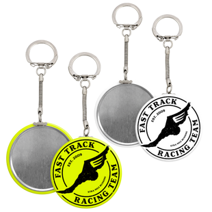 Fast Track Textured Logo 2 1/4" Magnet ($3) or Keychain ($5)